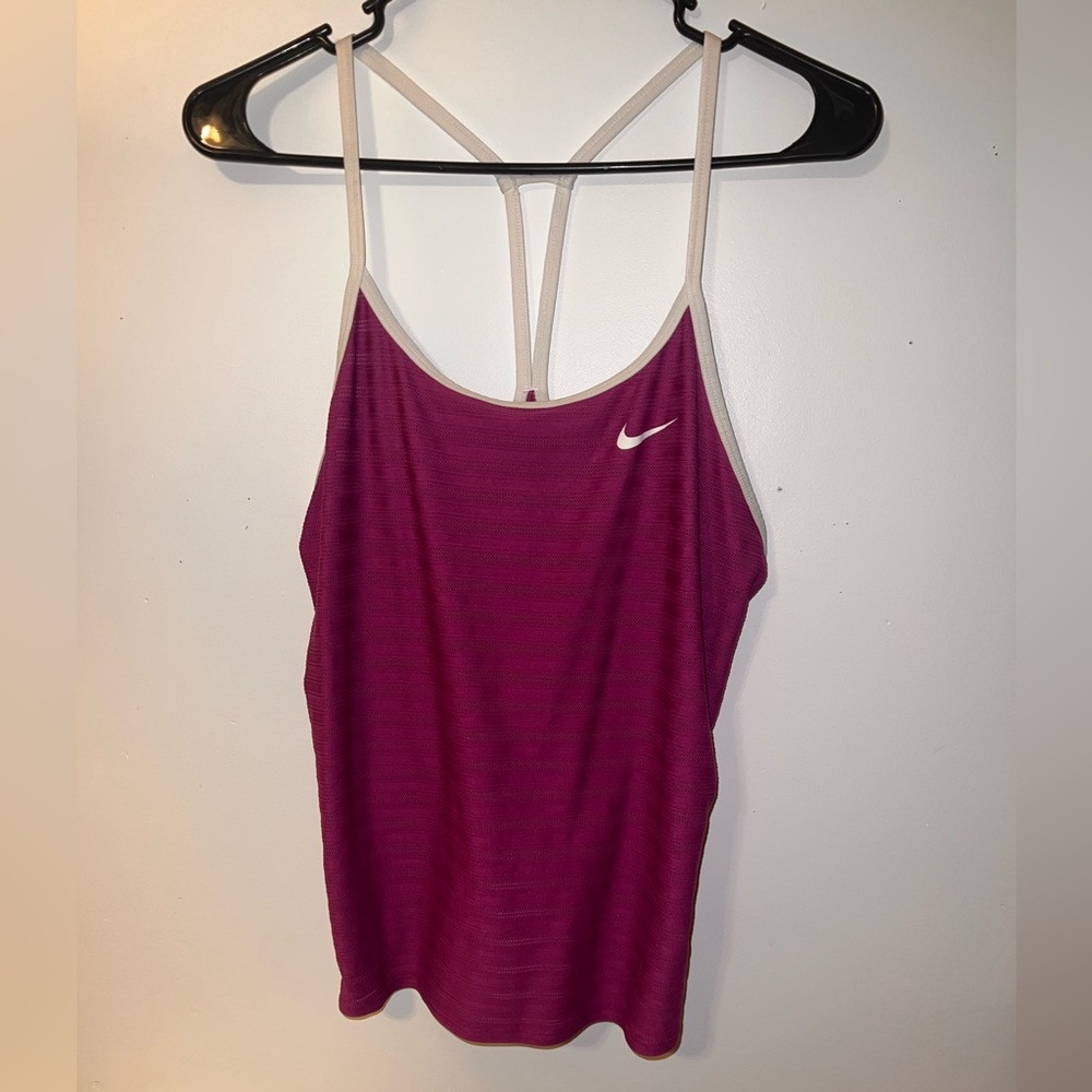 Women’s M Nike dri-fit racer back tank top exercise work out top